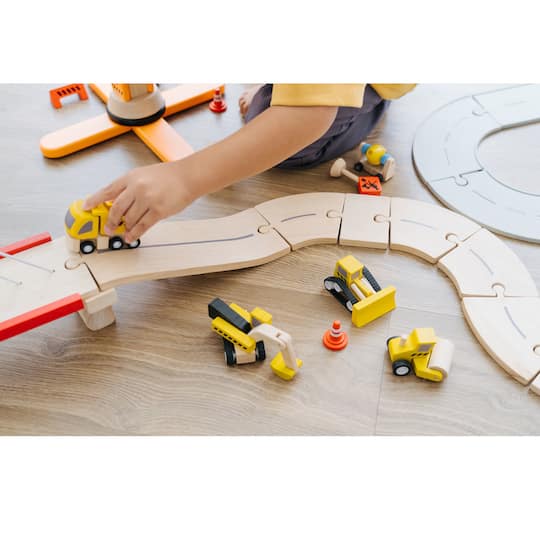 PlanToys Road Construction Wooden Playset